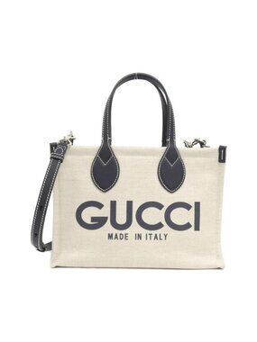 Gucci Facvw Bag Leather Canvas